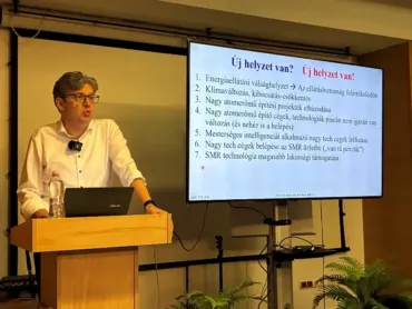 Prof. Dr. Aszódi Attila előadása a Szenior Energetikusok Klubjában